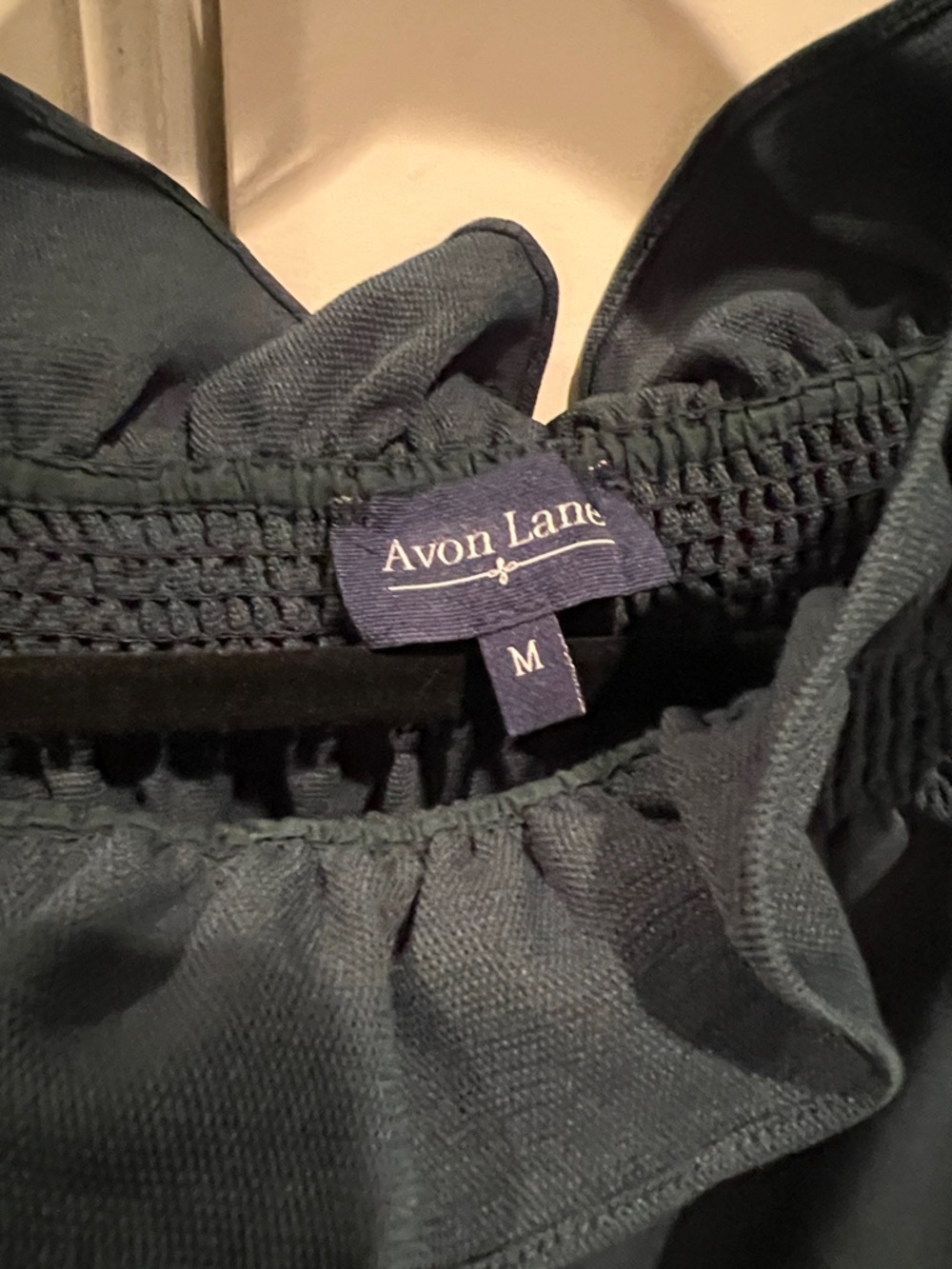 Avon Lane by Tuckernuck Women's Off-Shoulder Ruffle Blouse - Deep Teal - Picture 2 of 4